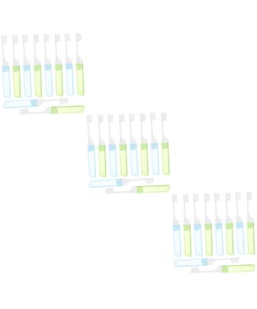 Gatuida manual toothbrush 30 pcs portable toothbrush cleaning brush mini suitcase travel soft brush wire portable