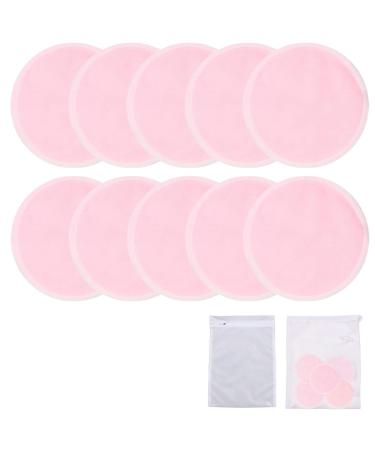 10 Pieces Reusable Makeup Remover Pads with Laundry Bag and Storage Bags Washable Makeup Remover Pads in Organic Bamboo Face and Eye Cleansing
