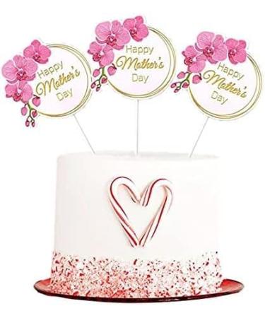 12 Pcs Mothers Day Cake Topper Mothers Day Party Cake Decorations Mothers Day Cupcake Topper - Buy Online on GoSupps.com