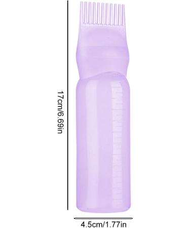 120ML Toothed Dry Shampoo Pot Hair Oil Applicator Bottle Hair Dye Perm Hairdressing with Scale Perm Hair Dye Bottle Squeeze Root Bottle Hair Dye Brush Bottle (Pink) - Buy Online on GoSupps.com