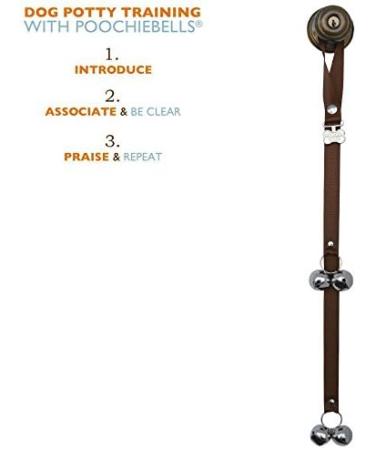 Poochie Bells Brown Dog Training Doorbell | House Training Aid for Dogs - Shop Now! - Buy Online on GoSupps.com