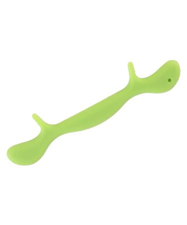 Gleavi accessories orthoses-smile training accessories Mundlift training device Face exercise corrector Cosmetics set Face trainer welding suit Anti-fold-fold-beauty tool lip former T-tool green 11.5x2.5cm