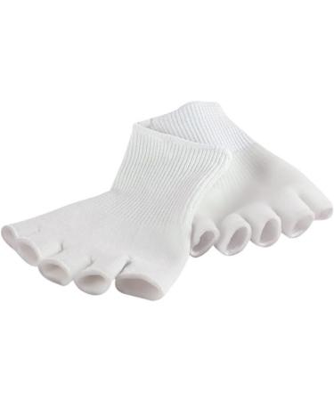 minkissy 3 Pairs 5 Women s Socks Features Socks for Women Womens Socks Ladies Socks Women Socks Women's Socks & Hosiery Non-Slip Sock Gel Sock Open-Toed Sock Moisturizing Pad White - Buy Online on GoSupps.com