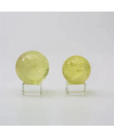 1pc 40mm-45mm Natural Crystal Clear Citrine Stones Sphere for Feng Shui Home Goods - Buy Online on GoSupps.com