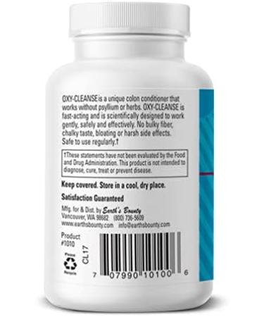 Earth's Bounty Oxy-Cleanse 75 Vegetarian Capsules - Oxygen Colon Conditioner for Cleansing and Detoxification - Buy Online on GoSupps.com
