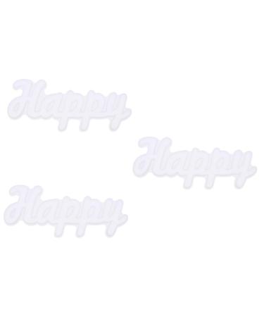 STOBOK 3 Pcs Crystal Epoxy Mold Silicone Word Sign DIY Silicone Mold Resin Molds Silicone Welcome Mold Welcome Pendant Epoxy Mold Welcome Sign Silicone Molds Household Signage Silica Gel