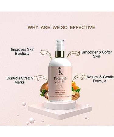 L.A BAN GERR Y Stretch Mark Removal Oil - 100% Natural & Non-Sticky Nourishes Skin Reduces Scars | 100ml Minimize Stretch Marks & Even Out Skin Tone - Buy Online on GoSupps.com