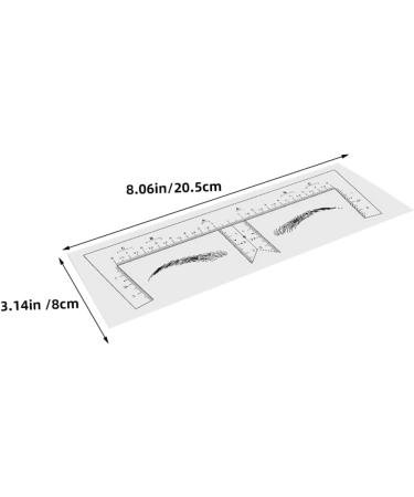 Beatifufu 10pcs Eyebrow Design Ruler Eyebrow Diy Stencil Measuring Ruler Eyebrow Trimming Positioning Ruler - Buy Online on GoSupps.com