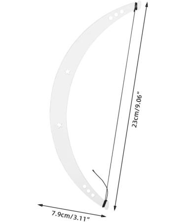 Gogogmee 1 set Ruler Balance Auxiliary for Corrector Tool Line Eyebrow Drawing Level Reuseable Bow Measuring - Buy Online on GoSupps.com