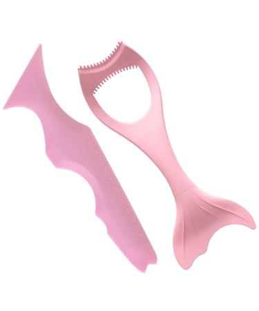 Didiseaon 2pcs Eyeliner Heated Lash Curler Eyebrow Pencil Stencils Guide Silicone Eyebrow Stencil Usb Lip Line