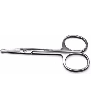 Professional Facial Hair Scissors Brow Scissors Beauty Scissors Solid Stainless Steel Scissors Round Safety Scissors for Eyebrows Eyelashes Nose Hair Ear Hair Mustache Trimming - Buy Online on GoSupps.com