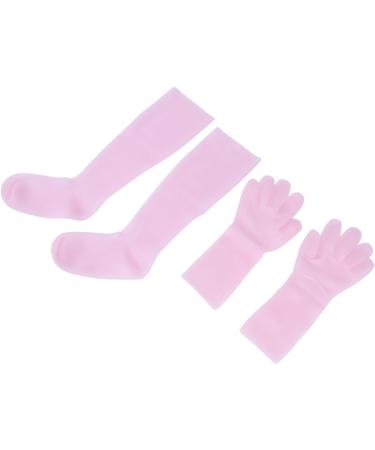 Silicone Gel Spa Socks 2 Pairs Moisturizing Gloves Socks Set for Repairing Softening Dry Cracked Hand Feet Extended Silicone Moisturizing Gloves Socks (1) - Buy Online on GoSupps.com