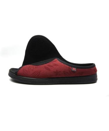 VEACAM Women's Diabetic Slippers | Memory Foam House Shoes for Swollen Feet | Adjustable Arthritis & Edema Footwear (Red, Size 5.5) - Buy Online on GoSupps.com