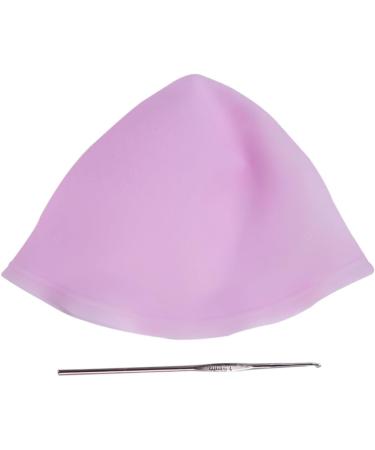 FRCOLOR Silicone Cap Hair Strands Hair Wire Dye Hair Colour Set Hair Dye Gloves Hair Bleaching Cap Protective Hat Tool Dyeing Cap Colouring Cap Thickening Highlighter Hat Pink - Buy Online on GoSupps.com