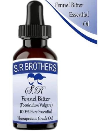 Buy SR Brothers Fennel Bitter Essential Oil 50ml - 100% Pure Therapeutic Foeniculum Vulgare - International Shipping Available - Buy Online on GoSupps.com