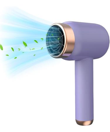 Rechargeable Travel Hair Dryer 3 Speeds and 2 Temperatures Professional Cordless Hairdryer 1500 mAh Battery Capacity Portable Hair Dryer for Women Men Salon Home (Purple)