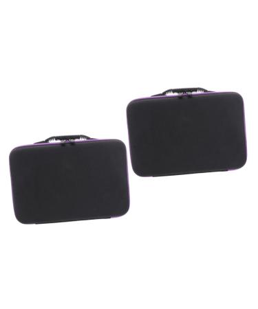 Magiclulu 2st storage package for essential oil travel bag for essential oils Travel organizer bags carrying holder Travel storage organizer Purchased packaging box Violet Lilax2Stk Size 1x2Pcs