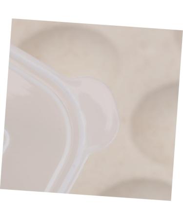 Hohopeti 24 Plastic containers Plastic pallets Fridge Egg Holder Egg Holder with lid Egg Tray Food Straw Beige 31.5X23.5CM - Buy Online on GoSupps.com