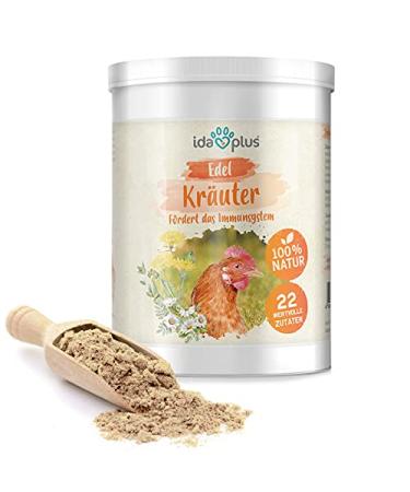 Ida Plus - chickens noble herbs 500 g - mixture of 19 valuable herbs - for digestion in chickens - balanced food for all types of poultry - 100% naturally for the health of the animals