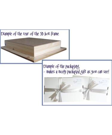 BabyRice Baby Casting Kit - 12x9 Shadow Box Display Frame, Silver Paint - Hand & Foot Casts (White/White) - Buy Online on GoSupps.com