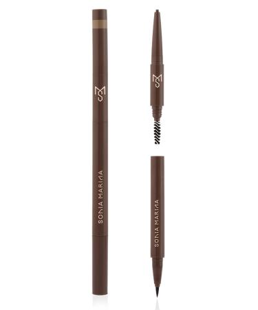Brow Design eyebrow tool that contains a brush to comb the eyebrow a micro fine pencil that allows you to define and shape color Brunette