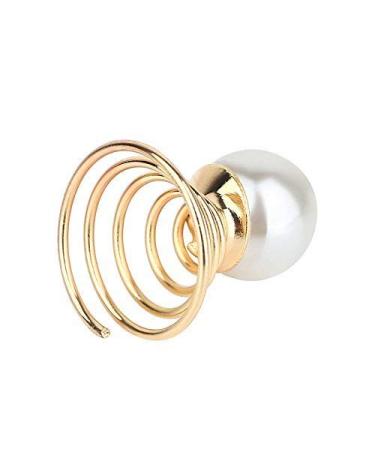 Vpang 20 Pcs Spiral Hair Pins Swirl Hair Twists - Pearl-Gold Hair Accessories for Wedding Bridal - Metal Spiral Twist Hairpins - Buy Online on GoSupps.com