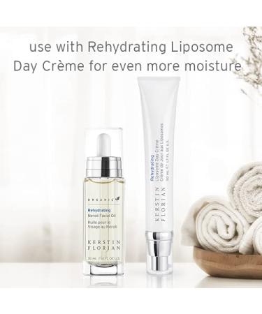 Kerstin Florian Organic Rehydrating Neroli Facial Oil | Anti Aging Moisturizer with Jojoba and Argan Oils | Facial Serum for All Skin Types (1 fl oz) - Buy Online on GoSupps.com