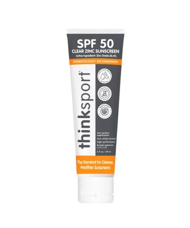 Think Sport Clear Zinc Sunscreen SPF 50  89 ML