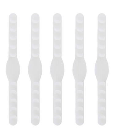 Exceart 5st extension buckle ear strap adjuster rubber band sewing buckle strap earlrooped neat cutting buckle mouth protection medicine ironing glasses