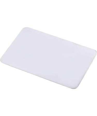 Stainless Steel Makeup Mixing Palette - Rec Shape Plate with Spatula for Nail Art & Cosmetic Blending - Buy Online on GoSupps.com