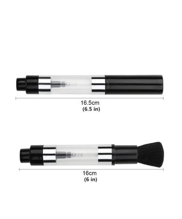 Bling Toman Powder Face Blush Applicator with Refillable Bottle Jars - Black Brush for Highlight, Contour, and Flawless Makeup Application - Buy Online on GoSupps.com