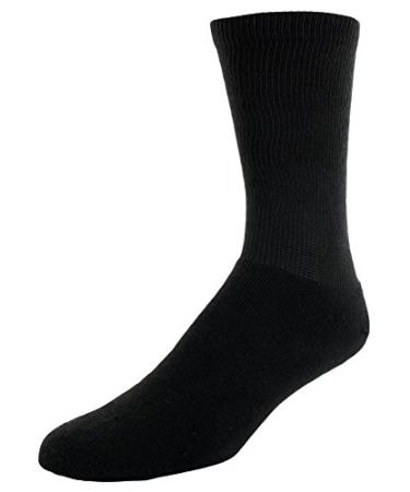 Sof Sole mens Cushioned Crew Socks Men's Black X-Large