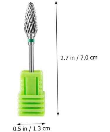 Ipetboom Nail Polisher Metal Drill Bit Electric Nail File Wig Caps for Women Nail Drill Tips Replacement Nail Bits Multi-functional Nail Bits Drill Nail Women's Tungsten Steel Alloy Manual 7x1.3cm As Shown 3 - Buy Online on GoSupps.com
