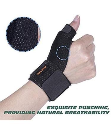 Thx4COPPER Reversible Thumb & Wrist Stabilizer Splint | L-XL Black | Pain Relief for Trigger Finger, Arthritis, Tendonitis | Breathable Material | Sprained Carpal Tunnel Support - Buy Online on GoSupps.com