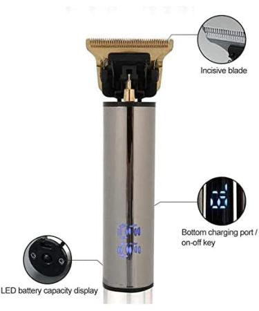 Professional Low Noise Cordless Hair Clippers for Men - Silver Trimmer for Hair & Beard - Buy Online on GoSupps.com