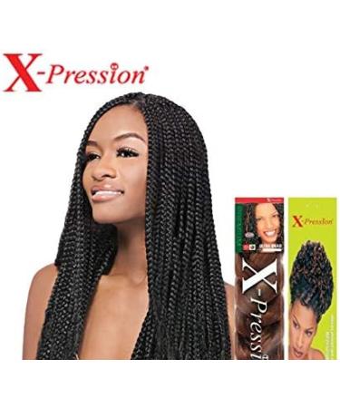 X-pression Premium Original Hair Braid (Pack of 4 SM1B/BG) SM1B/BG pack of 4 - Buy Online on GoSupps.com