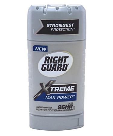 Right Guard Xtreme 2.6 Ounce Max Power Solid (76ml) (2 Pack)