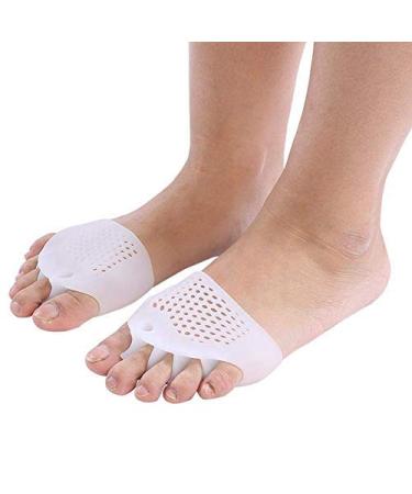 Toe Spreader 2 Pairs Silicone Straightener Toe Corrector Bunion Pain Relief Hallux Valgus Foot Protection Care