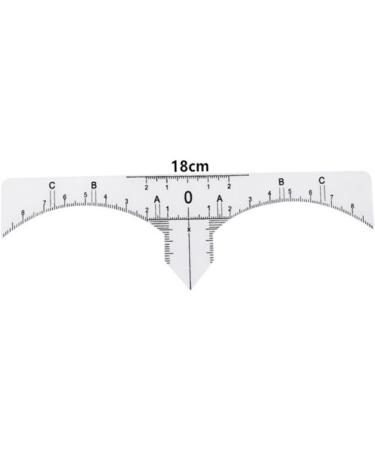 Hemoton Scale Ruler 30 Pcs Microblading Eyebrow Ruler Eyebrow Measure Ruler Sticker Eyebrow Guide Measure Tool Makeup Gadgets - Buy Online on GoSupps.com