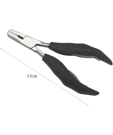 Heat Fusion Glue Keratin Bonding Micro Rings Removal Pliers for Hair Extensions hair plier hair extension plier (Flat Shape) - Buy Online on GoSupps.com