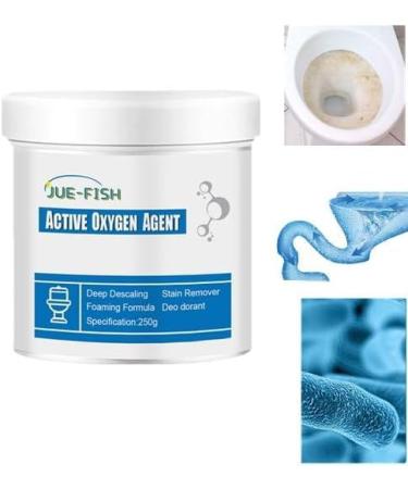 Toilet Active Oxygen Agent Touch Free Fizzy Foam Toilet Cleaner Splash Toilet Cleaner Foaming Powder Powerful Pipe Dredging Agent for Cleaning Toilet Drains (1pc)