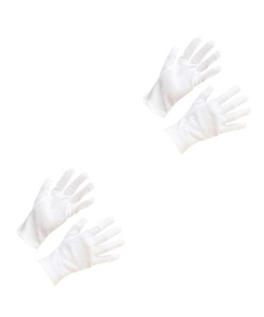 JECOMPRIS 24 Pairs Industrial Jewelry Inspection Stretchable Lining Glove Protective Lab Warm Wen Wan Work White