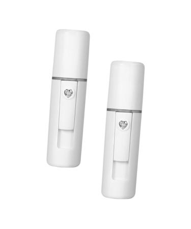 AUTSUPPL 4 Pcs Spray Meter Facial Sprayer Hydrating Mister Facial Spa Steamer Lash Tool White Plastic