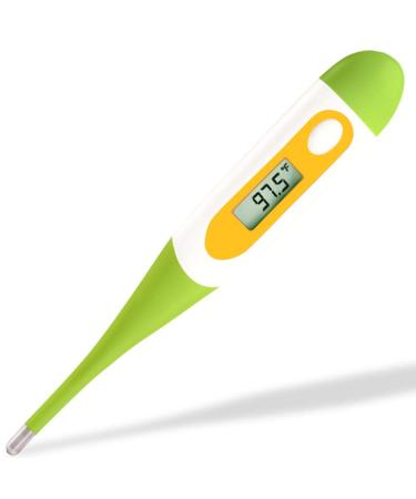 EasyHome Digital Oral Thermometer for Kid, Baby, and Adult, Oral, Rectal and Underarm Temperature Measurement for Fever with Alarm EMT-021-Green - Buy Online on GoSupps.com
