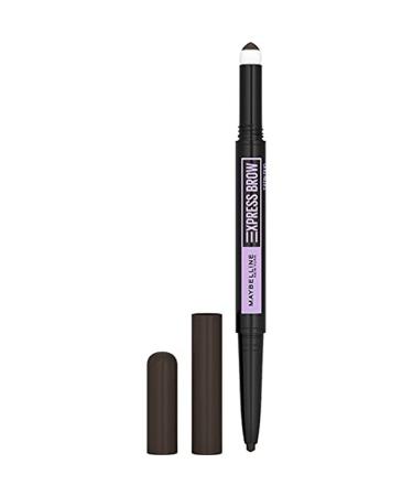 Maybelline New York Eyebrow Pencil Express Brow Satin Duo Pencil and Powder Color: Black Brown (05)