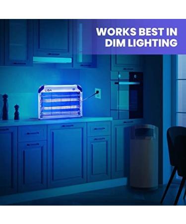 LiBa Electric Bug Zapper Indoor Insect Killer - Powerful 2800V Grid - Includes 2 Extra Replacement Bulbs - Fly and Mosquito Repellent - Easy-to-Clean with Washable Tray - Buy Online on GoSupps.com