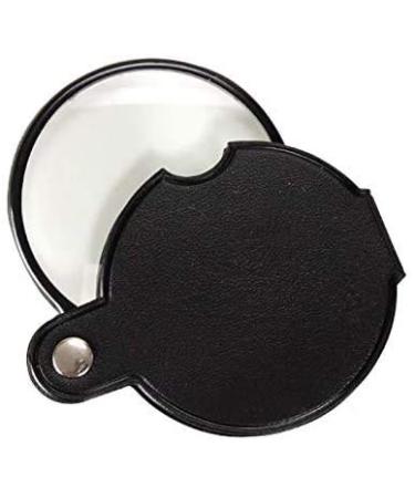Magnifiers Folding Pocket Magnifier Portable 10x 60mm Optical Glass Magnifying Glass Reading Newspaper