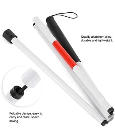 Walking Stick Walking Stick Portable Folding Blind Walking Stick Aluminum Alloy Reflective Blind Elderly Guide Cane Multi-Purpose Crutch - Buy Online on GoSupps.com