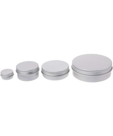 GUMEI 5-120ml Empty Aluminum Cosmetic Pot | Silver Tin Container with Lid - Ideal for Travel & Storage - Buy Online on GoSupps.com