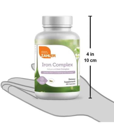 Zahlers Iron Complex: 100 Capsules Blood Building Supplement with Ferrochel - Buy Online on GoSupps.com